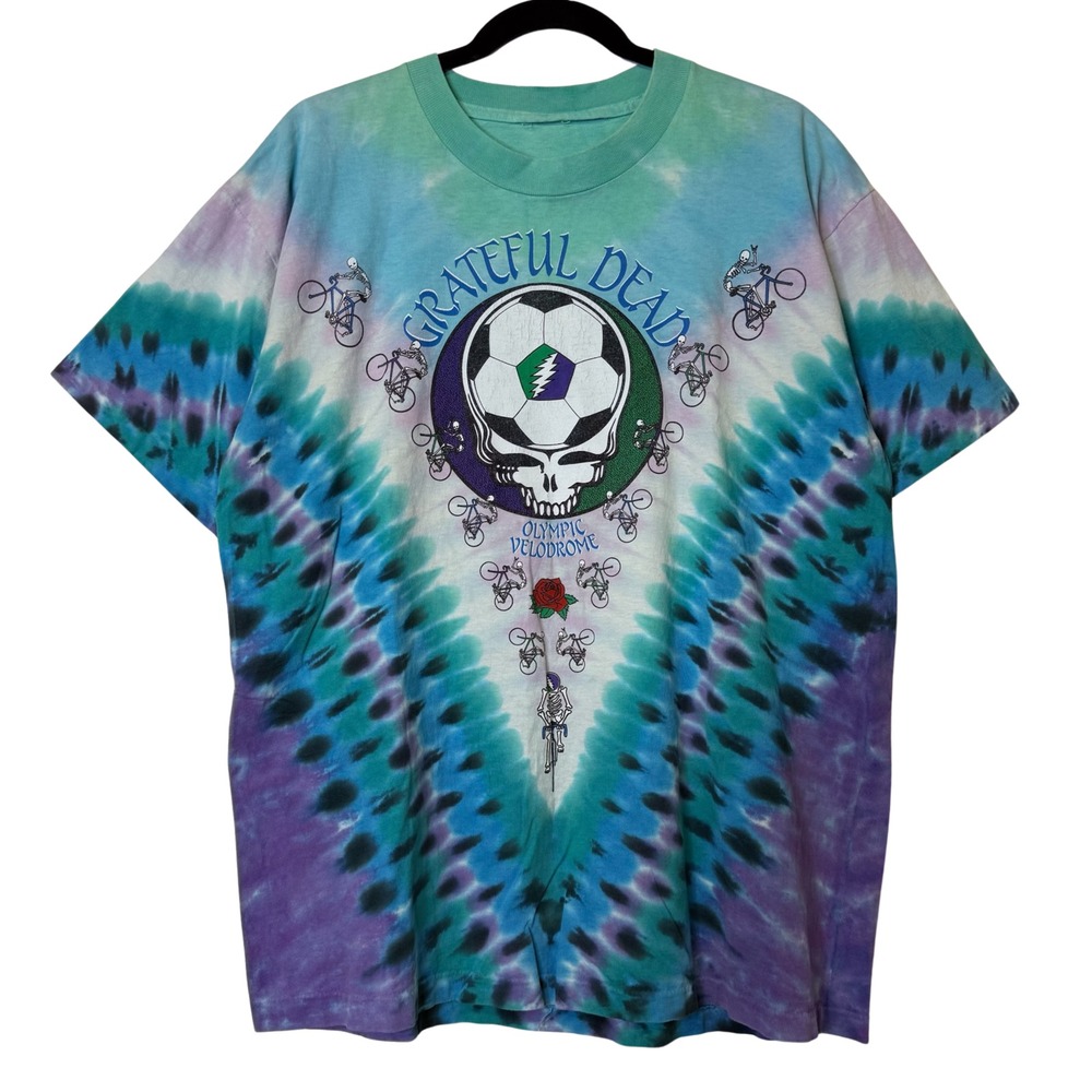 Vintage Grateful Dead Soccer Olympic Velodrome 90s Tie Dye Shirt Los Angeles